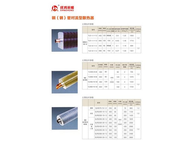 銅(鋼)制管對流散熱器  